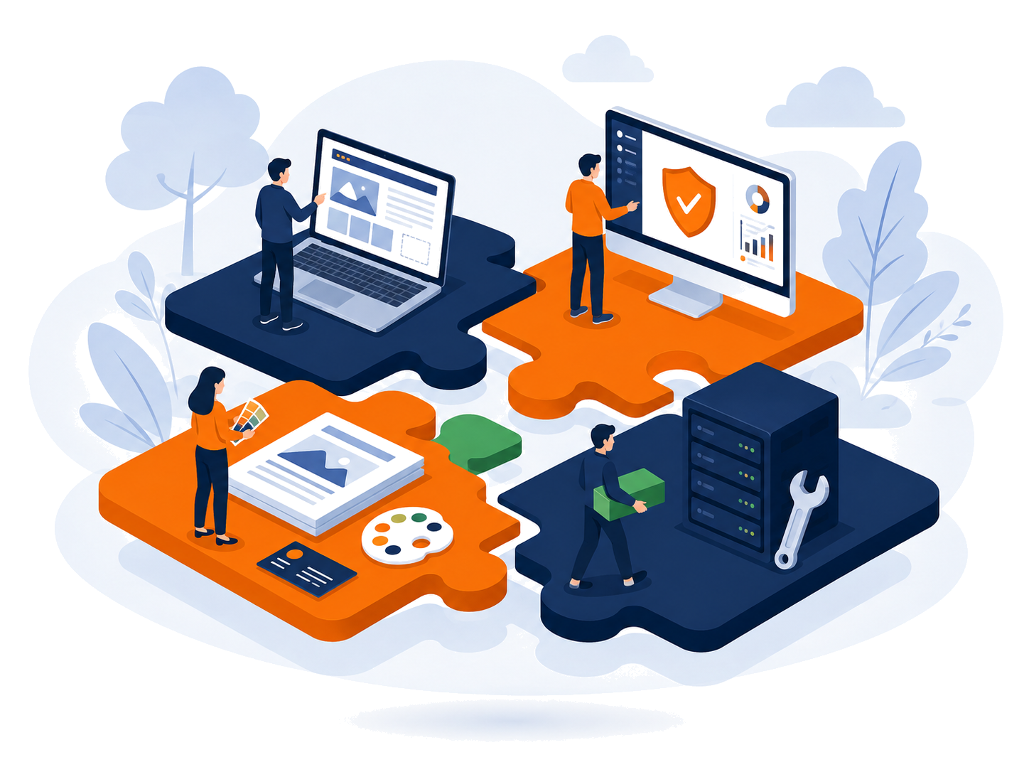 TSQ Soft services connecting invoicing, POS, documents, and support